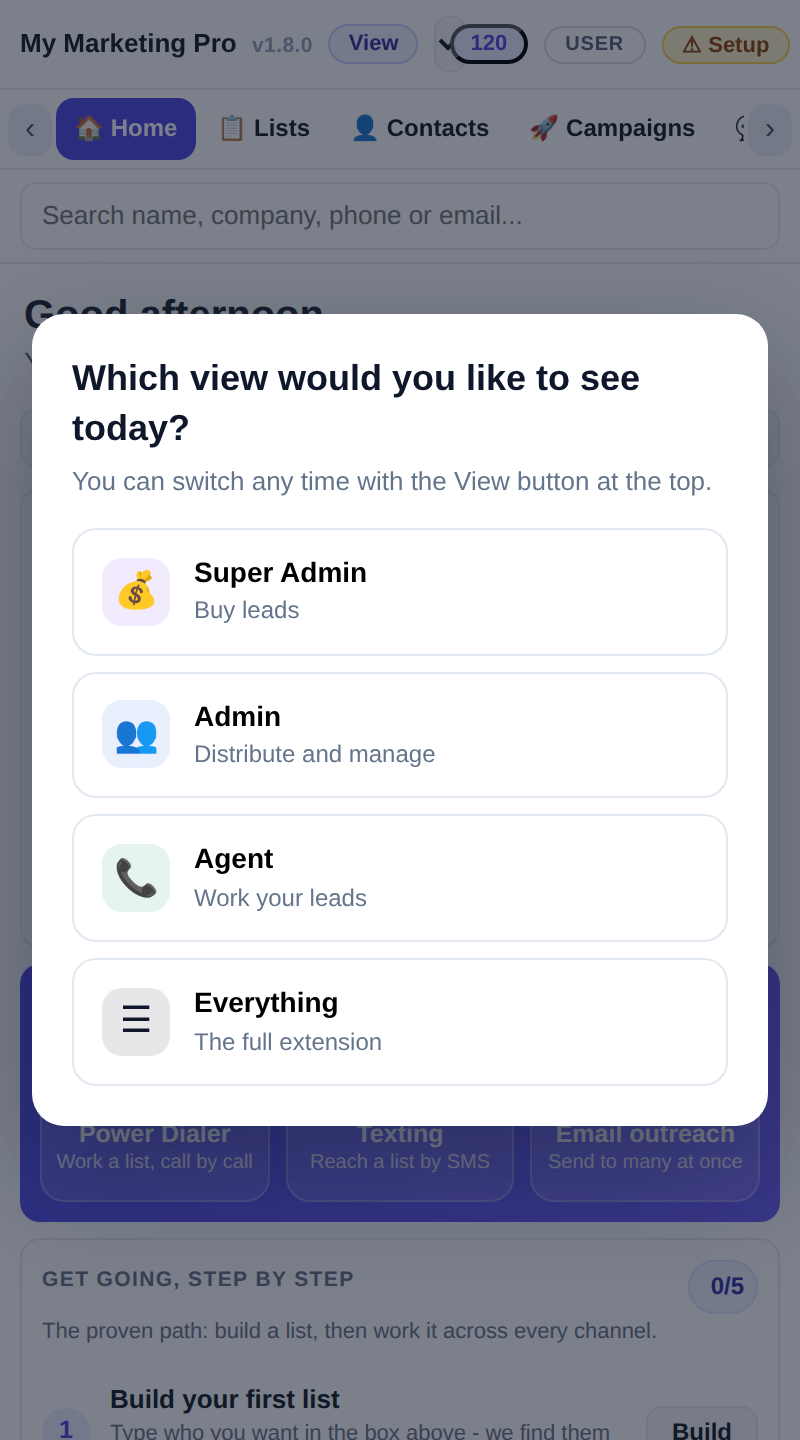 Which view would you like to see today?